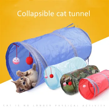 2 Caurumi Pet Cat Tuneļa Rotaļlietas Salokāms Pet Cat Apmācības Interaktīvā Jautri Rotaļlieta Kaķiem, Trušiem, Dzīvnieku Spēlēt Tunelis, Caurule,