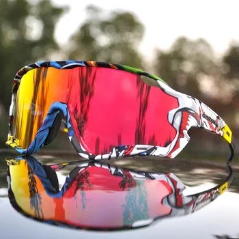 2019 Vīrieši Sievietes Polarizētās Velo Brilles UV400 Riteņbraukšana Ieplests TR90 Velo Brilles Āra Sporta Riteņbraukšanas Saulesbrilles, 4 Objektīvu,