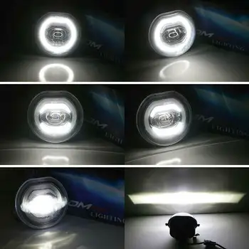2gab LED Halo Gredzenu, DRL Dienas Gaitas Miglas Lukturi MINI Cooper F54 F55 F56 F57 Autostāvvieta Gaismas OEM# 63177298331, 63177298332