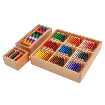 3 Kastes Pilnīgu Krāsu Tabletes Kopa Monterssori Vizuālo Sajūtu, Materiālu, Krāsu Mācību un Saskaņošanas Spēle Bērniem