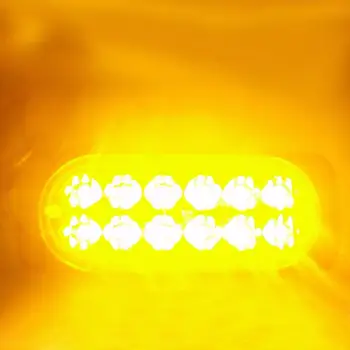 4gab 12 LED 36W Dzintara Darba Gaismas Josla Auto Kravas automašīnu Brīdināt Drošības Steidzami Strobe Flash Avārijas Brīdinājuma Gaismas Lampas Strobe