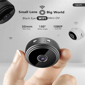 A9 Wifi IP P2P Mini Kamera, Full HD 1080P Transportlīdzekļa kameras IS Nakts Redzamības Mikro Kameras Bezvadu Kustības Sensors Videokameru DVR