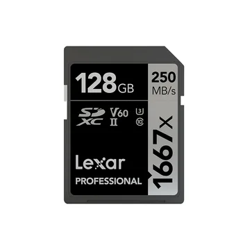 Akcijā!!! 250MB/s 1667x Lexar 128GB 256 GB SDXC U3 Karte 64 GB SDHC Class 10 Atmiņas Karte SD 3D 4K video Kameras