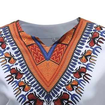 Augstas kvalitātes Atsperu Vīriešu modes Āfrikas valstu Thirt iespiests ar garām Piedurknēm menMale Cēloņu V-veida kakla T-krekls Topi Apģērbi Tee