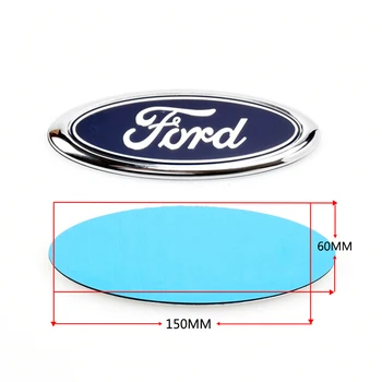 Automašīnas Priekšējā Bagāžnieka Uzlīme Žetons par Ford Logo Mondeo Mk4 Mk5 Mk3 Ecosport Fiesta Aizbēgt Tranzīta Kugas Uzmanību Pārsega Emblēma Piederumi