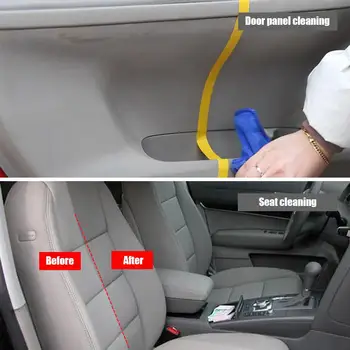 Automašīnas salona Tīrīšanas līdzekli, Griestu Tīrāku Ādas Flaneļa Auduma Ūdens-bez Tīrīšanas līdzeklis Auto Jumta Dash Tīrīšanas Rīks