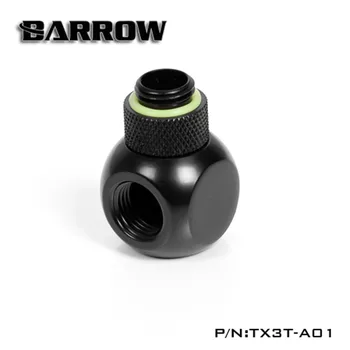 Barrow Grozāms Montāžas G1/4 360 Grādu Rotācija Metālisks Cube Tee 3-5 T Veidi, Kā Ūdens Dzesēšana