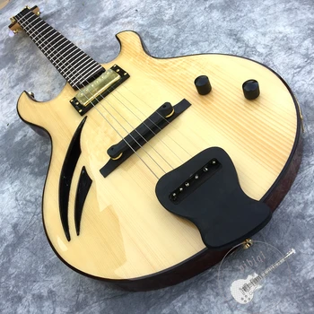 Bezmaksas piegāde, jaunu custom elektriskā ģitāra, semi-hollow body, customizable.