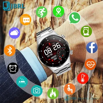 Biznesa Smartwatches Vīriešu Fitnesa Tracker asinsspiediena rokas Pulkstenis par Andriod IOS GPS Atbalstu Pedometrs Smart Watch Pulkstenis