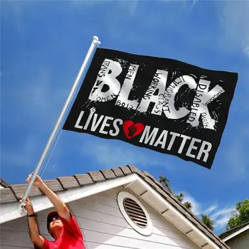 Black Dzīvo Jautājumu Karogu, es nevaru Elpot Pārtraukt Vardarbību BLM Miera Protesta Baneri Āra Karogi, Mājas, Dārza Rotājumi