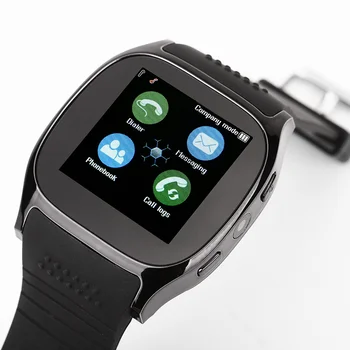 Bluetooth Smart Skatīties Ar Facebook Whatsapp Atbalsta SIM TF Kartes Zvanu LBS Izvietojot Smartwatch Android Tālrunis PK Q18 DZ09 A1