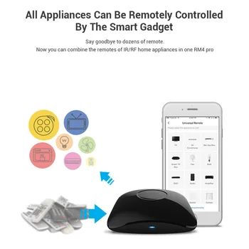 Broadlink RM4 Pro RM4Pro Rm4C 433mhz 315mhz Wifi+IS+RF Universālā Tālvadības pults Strādā ar Alexa Echo Google Home Smart Home