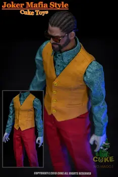 CUKE ROTAĻLIETAS 1/6 MA-002 Joker Mafijas Stila Sarkans Kostīms Drēbes Uzvalku Modeli, kas 12