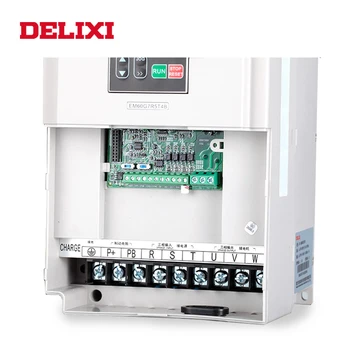 DELIXI AC DC 380V 7.5 KW 3 fāzu ieejas frekvence inverter drives) par mehānisko Ātruma Kontroles 50HZ 60HZ AC DC VFD frekvences pārveidotāju