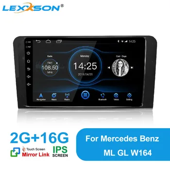 DSP 2G+16.G IPS Ekrāns, Android 10.1 Auto Radio ar RDS GPS Navigācija, Stereo Mercedes Benz GL ML W164 2005 06 07 08 09 10 11 2012