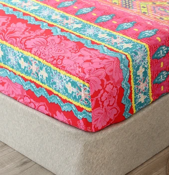 Elastīga Aprīkots Loksnes Bohēmijas Gultas veļa gultas Pārklājs gultas Segtu gultas komplekts mājas dekors gultas veļa un spilvens gadījumā Mājas tekstils