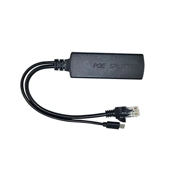 ESCAM IR 2,5 KV Pret traucējumiem Power Over Ethernet 48V, Lai 5V 2.4. 12W Aktīvo POE Splitter Micro USB Spraudnis Aveņu Pi CCTV