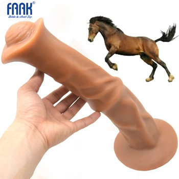 FAAK 13.8 collu Zirgu Dildo Bieza Dzīvnieku Penis anālās rotaļlietas sieviete Super Big Dildo ar piesūcekni, Dildo, sex rīki sievietēm