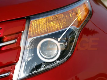 Ford Explorer 2011 2012 2013 Ultra spilgti SMD LED Angel Eyes halo gredzenu komplekts Dienas Gaismas Auto stils Aksesuāri