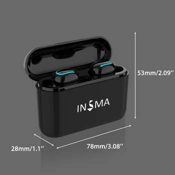 INSMA VFM-1 TWS bluetooth 5.0 Austiņas 3500mAh Power Bank CVC8.0 Trokšņa Slāpēšanas Stereo Bezvadu Earbuds TWS Austiņas