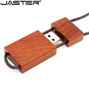 JASTER Siksniņa Koka USB Flash Drive sarkanā koka pendrive 4GB 16GB 32GB 64GB 128G bambusa Memory Stick logo gravēšana kāzu dāvanas
