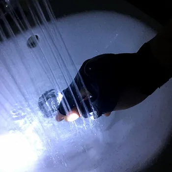 Jaunais LED Velosipēda Gaismas Cimdus gaismas Ūdensizturīgs Pirkstu lampas Flash Izjādes, Makšķerēšana, iešana Glābšanas apgaismojums āra iekārtas