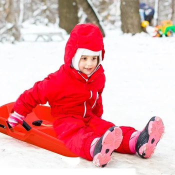 Jaunas Plastmasas Sniega Ragavas Vieglas Kamanas Izturīga Sniega Sporta Slīdni Bērnu Āra Slēpes Ziemas Slēpošanas Valdes Sabiezēt Snovborda