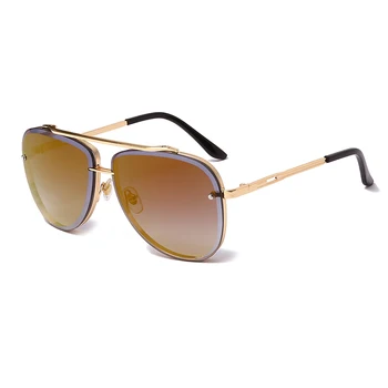 Jauno Modes Saulesbrilles Luksusa Zīmolu Dizaina Sievietes Vīrieši Vintage Metāla Slīpums Saules brilles UV400 Toņos Briļļu gafas de sol