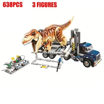 Jurassic Dinozauru Celtniecības Bloki Skaitļi Ķieģeļi Tyrannosaurus Rex Indominus Modelis Rotaļlietas (Unisex) pašbloķējoši Ķieģeļi Plastmasas ABS
