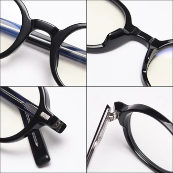 Kachawoo optiskās brilles rāmis retro TR90 caurspīdīga melna sieviešu ovālas brilles vīriešu briļļu ietvaru unisex piederumi