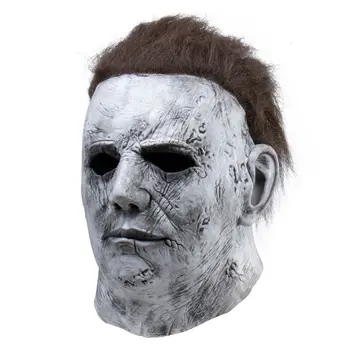 Karstā Filmas Halloween Šausmu Michael Myers Maska Cosplay Pieaugušo Lateksa Pilnu Sejas Ķivere Halloween Puse Biedējošu Maskēties Aksesuārus, Rotaļlietas