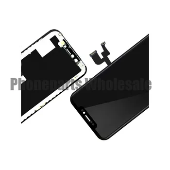 LCD Pantalla iPhone X LCD Displejs Ar Touch Screen Digitizer Montāža iphone xs xr max lcd ar digitizer remonta daļas