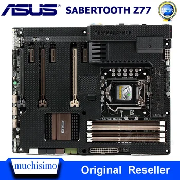 LGA 1155 DDR3 ASUS SABERTOOTH Z77 Sākotnējā Darbvirsmas Mātesplates Intel Z77 Cpu i7/i5/i3 32GB DDR3 PCI-E 3.0 Mainboard ASUS Z77 ATX