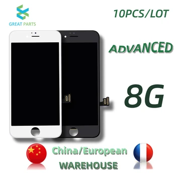 LIELU DAĻU 10PCS Kuģis No Ķīnas/Eiropā Advanced Premium Labs Displejs, Touch Screen digitizer Rāmja montāžas iPhone 8 LCD