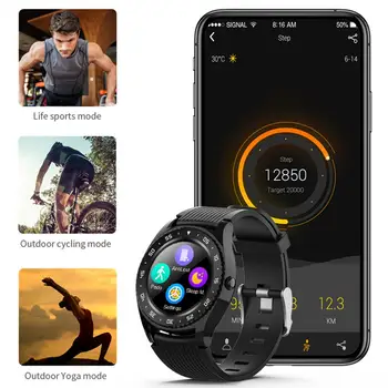 M12 Smart Skatīties Vīrieši Sievietes Smartwatch Ar Skārienekrānu Fotosesijām Solis, Skaitot Miega Fitnesa Tracker Bluetooth Skatīties