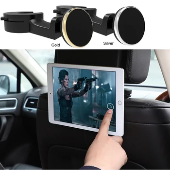 Magnēts Automašīnas Aizmugurējā Sēdekļa Pagalvi Mount Holder For iPad 2 3/4 Gaisā 1 2 ipad mini pro 11 10.5 2018 Mipad 2 Tablet PC Stāv Turētājs