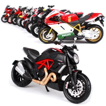 Maisto 1:18 Ducati Motociklu metāla modeli, Rotaļlietas, Bērnu Dzimšanas dienas Dāvanu Rotaļlietu Kolekcija