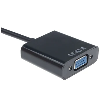 Mazumtirdzniecības 1080P HDMI uz VGA Ar o Converter USB Strāvas Adapteris, Video Vads Melns