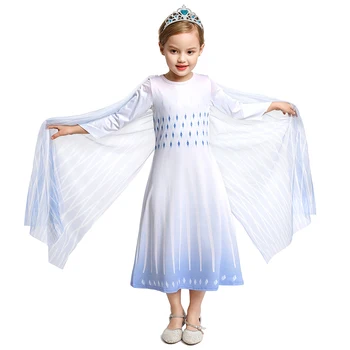 Meitenes Ana Elza 2 Kleitu Elza Kostīmu Princese Meridar Bērniem Saģērbt Bērnu Halloween Puse Modes Apģērbu