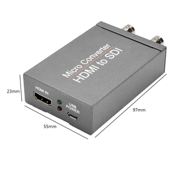 Mikro Converter Vieglumu Pārnesamība Nav Vietas Aizņem 1080P HDMI 3G HD SDI Video, Audio Adapteris HDTV Kameras