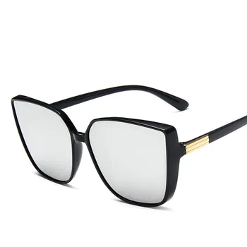 Modes Pār Izmēra Cateye Dizaineru Sieviešu Saulesbrilles Retro Vīriešiem Kvadrātveida Saules Brilles Slīpumu, Spoguļi Saulesbrilles Luksusa Oculos De Sol
