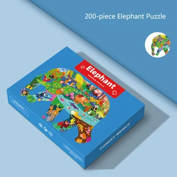 Montessori Dzīvnieku Jigsaw Puzzles Bērniem 50 Gabali Puzzle Box Izglītības Rotaļlietas, 2 Līdz 4 Gadus Bērnu Grāmatu Puzzle Spēle, Dāvanu