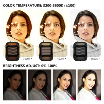 Neewer 2.4 G LED Video Gaisma Stāvēt Bi-color 200 SMD/U-Bracket/LCD Displejs/Metāla korpusu Video Apgaismojuma komplekti Studijas Foto