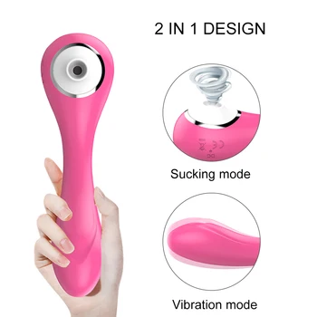 Nepieredzējis G Spot Vibrators, Dildo Dzelksnis Klitora Stimulators Vaginālo Vibrācijas Massager Sūcējs Masāža Pieaugušo Seksa Rotaļlietas Sieviete