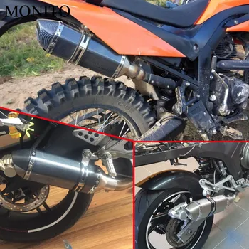 Par Yamaha Tenere 700 TENERE Tenere 700 TENERE FZR400 Motociklu izplūdes caurules Izplūdes Mainīt Motokrosa Izplūdes Muffler 51mm