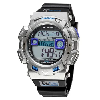 PASNEW luksusa zīmolu vīriešu digitālais pulkstenis, vīriešu modes sporta skatīties, 100M ūdensizturīgs niršanas pulkstenis, elektronisko pulksteņu