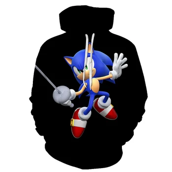 Pavasara Rudens Zīmola 3D sporta Krekli Vīriešu Sonic ezis Atdzist Planētas Krekls Jaunākās Japāņu Smieklīgi Harajuku Stils hoodies