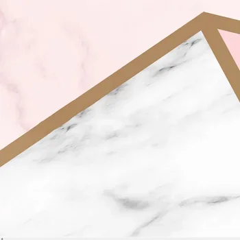 Pašlīmējošas Tapetes Mūsdienu Vienkārši Abstraktās Ģeometriskās Rozā Marmora Foto Sienu Gleznojumi Dzīvojamā Istaba Guļamistaba Ūdensizturīgs 3D Uzlīmes