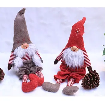 Roku Darbs Ziemassvētku Rotājumi Gnome Zviedrijas Tomte Santa Lelli Mājas Logu, Galda Rotājumi Paldies Dodot Diena Dāvanas