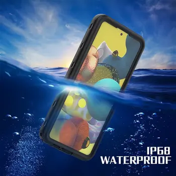 Samsung Galaxy A01 A21 A51 5G Gadījumā Ūdensizturīgs Telefonu Gadījumā IP68 Triecienizturīgs Peldēšana Waterproof Case For Samsung A21 A01 Vāciņu